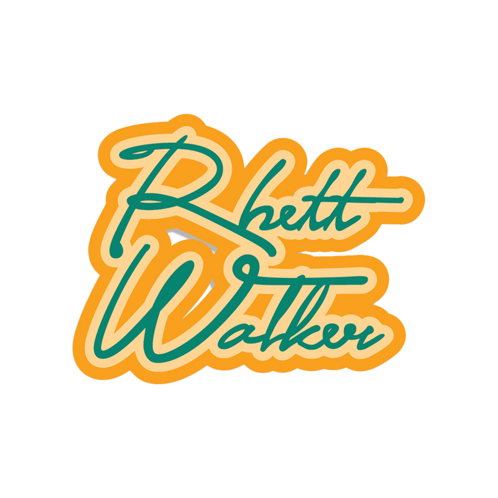 Rhett Walker Retro Sticker